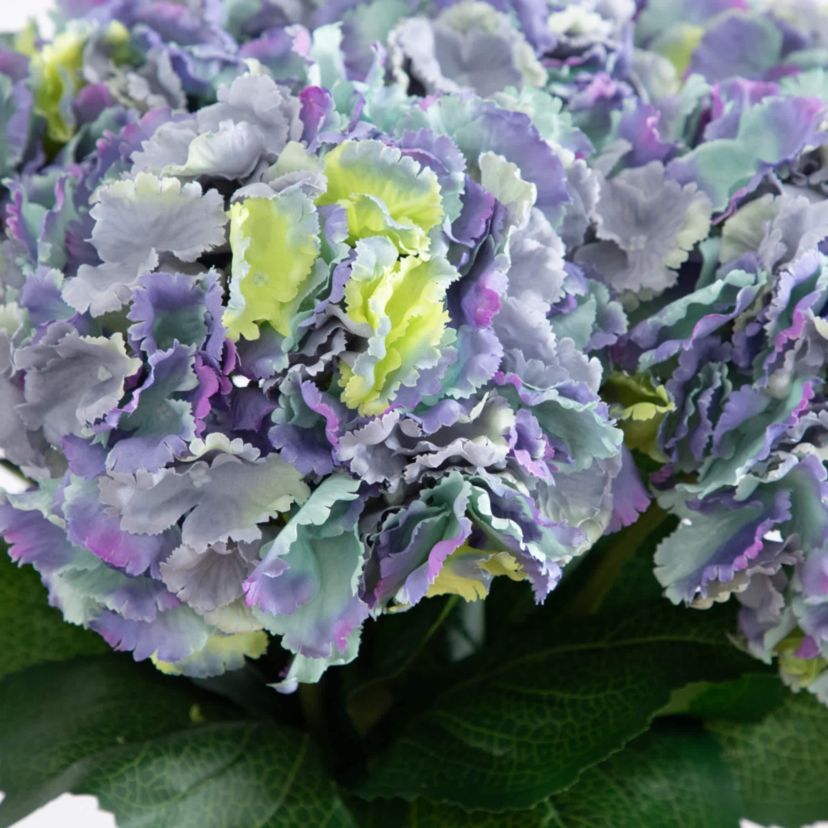 20-Inch  Artificial Hydrangea Arrangement in Glass Vase