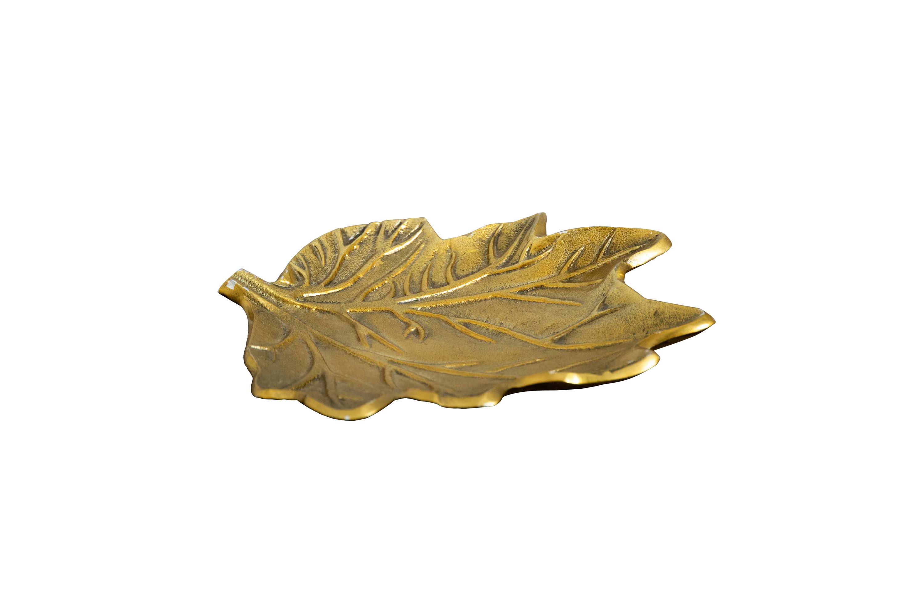 10in. Gold Tree of Life Leaf Decorative Accent Tray