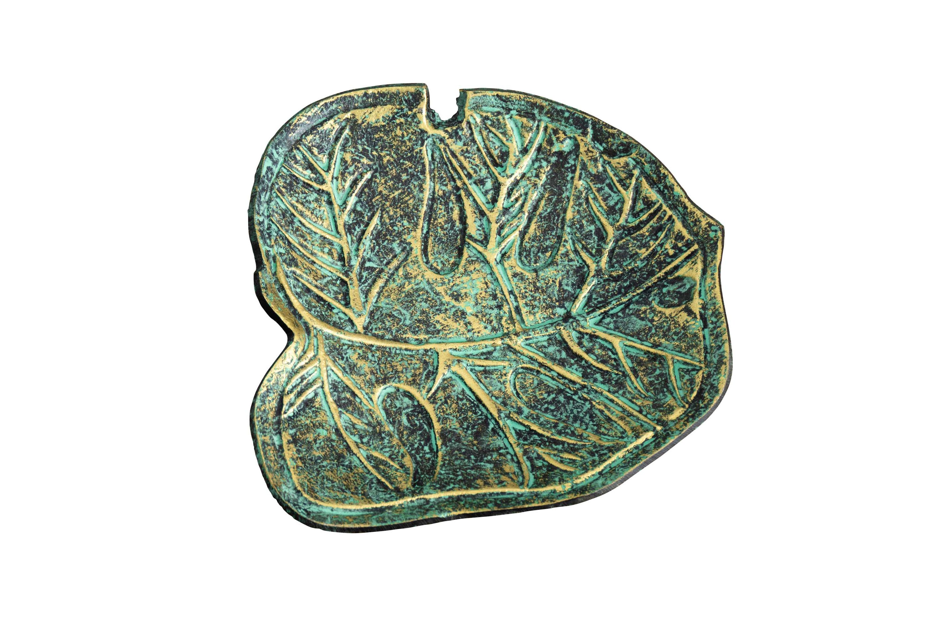 10in. Leaf Shaped Decorative Accent Tray