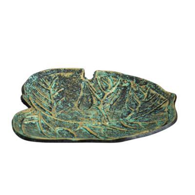 10in. Leaf Shaped Decorative Accent Tray