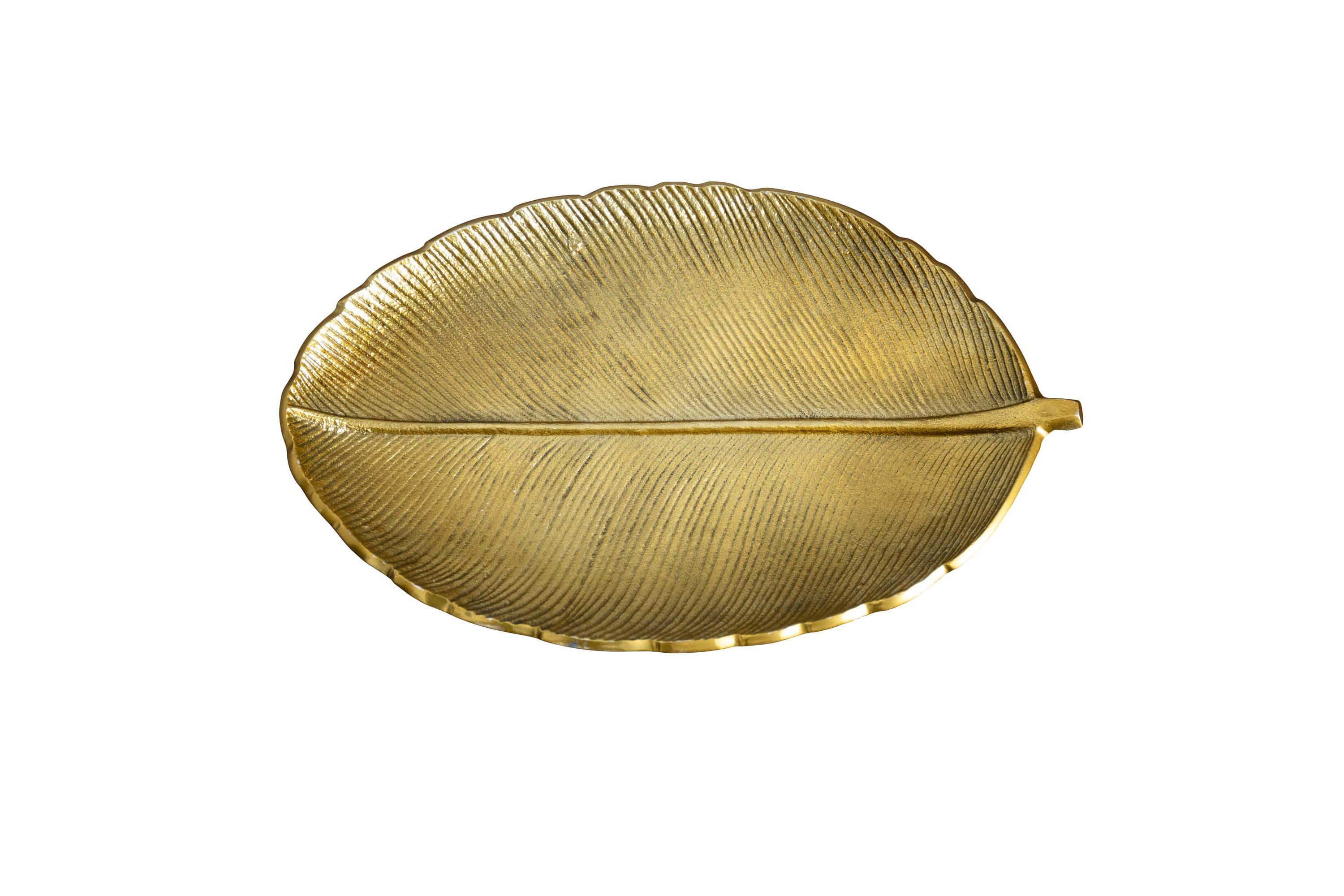 16in. Gold Leaf Decorative Accent Tray