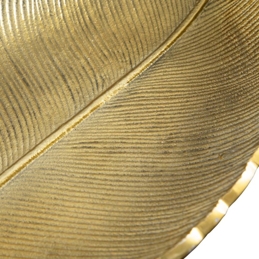 16in. Gold Leaf Decorative Accent Tray