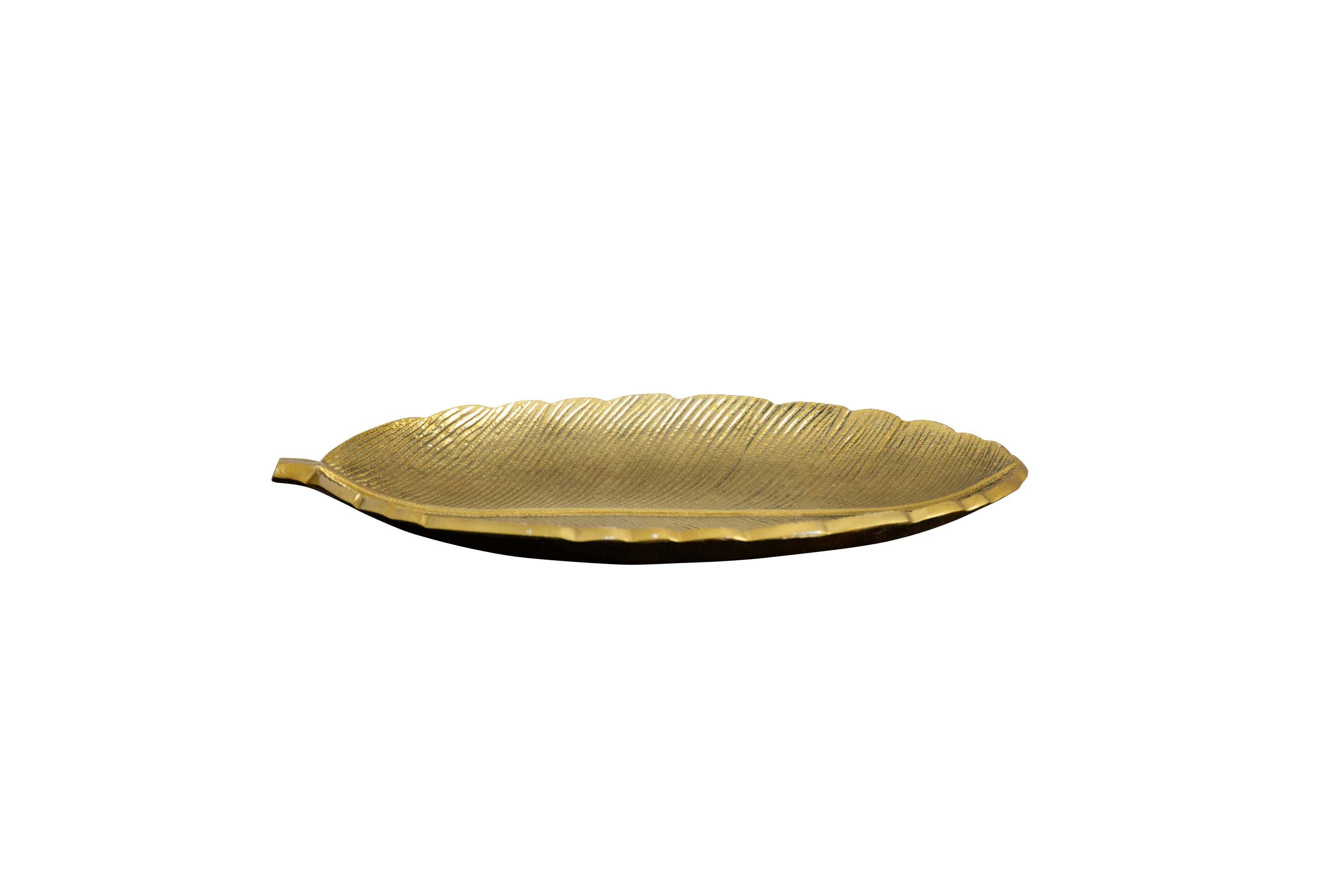 16in. Gold Leaf Decorative Accent Tray
