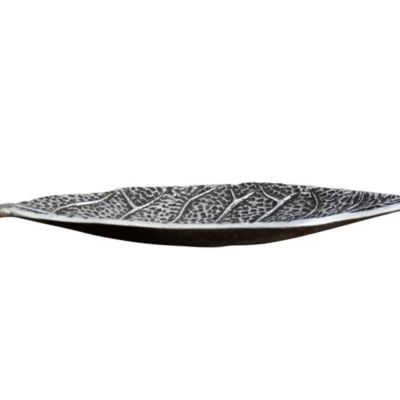 16in. Antique Leaf Decorative Accent Tray