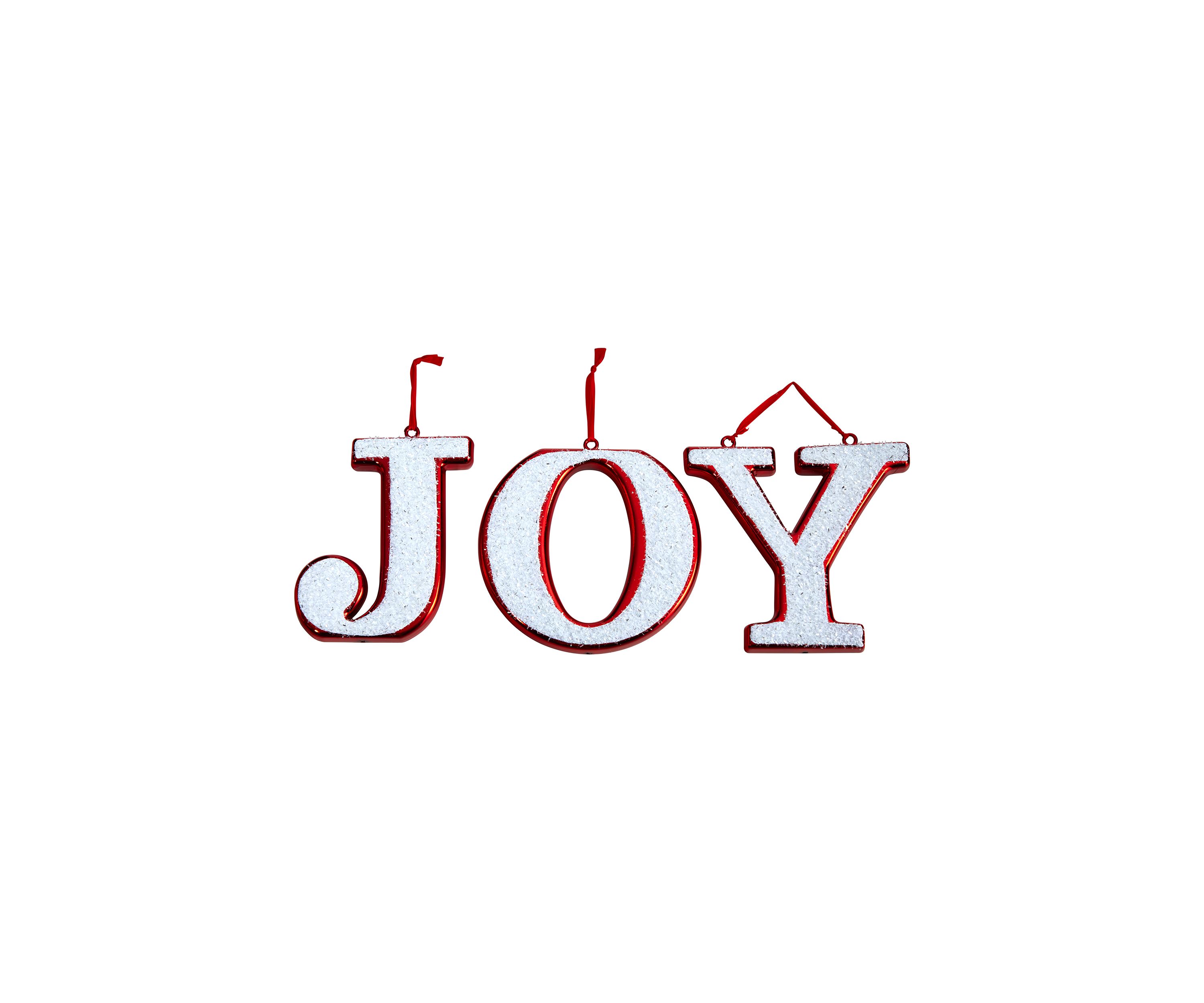 8.5 Inch JOY Holiday Deluxe Shatterproof Ornament Set