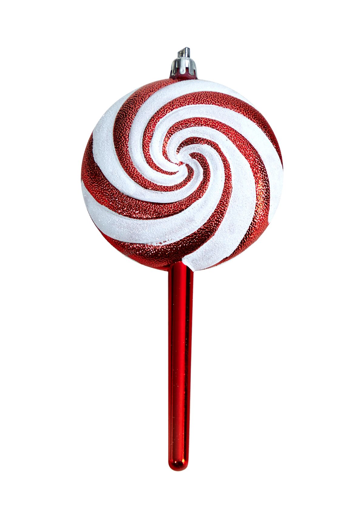 7 Inch Candy Cane Lollipop Holiday Deluxe Christmas Shatterproof Ornament Set of 4