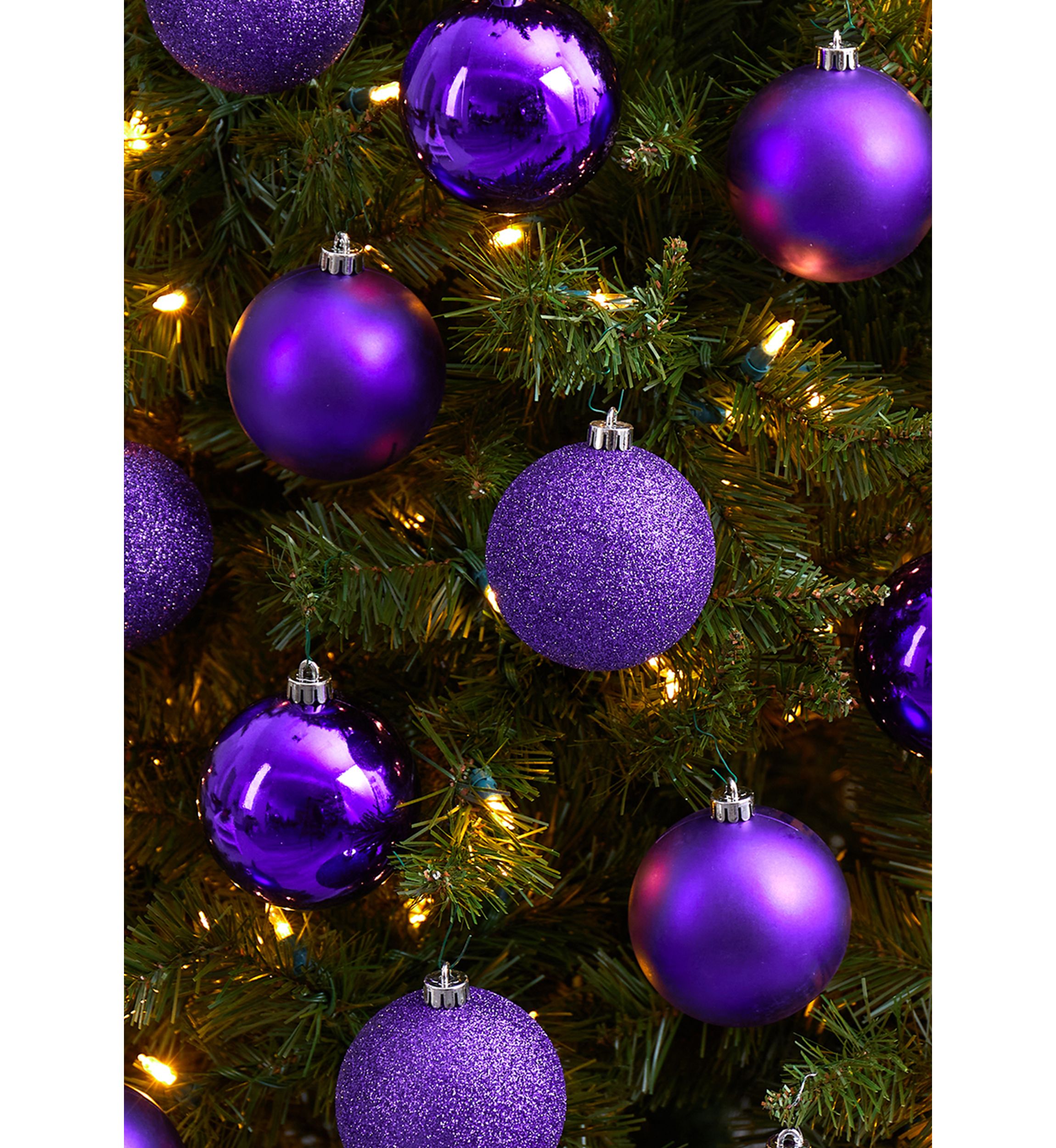Holiday Christmas 20 Count 3 inch Shatterproof Ornament Set with Re-Useable Storage Container