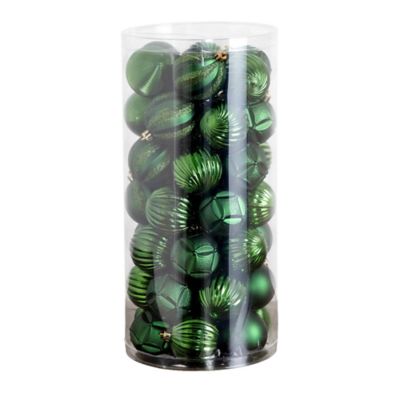 Nearly Natural 48-pc Green Ball Shatterproof Christmas Ornaments