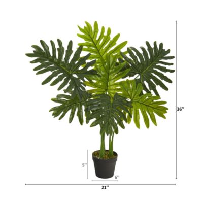 3-Foot Philodendron Artificial Plant (Real Touch)