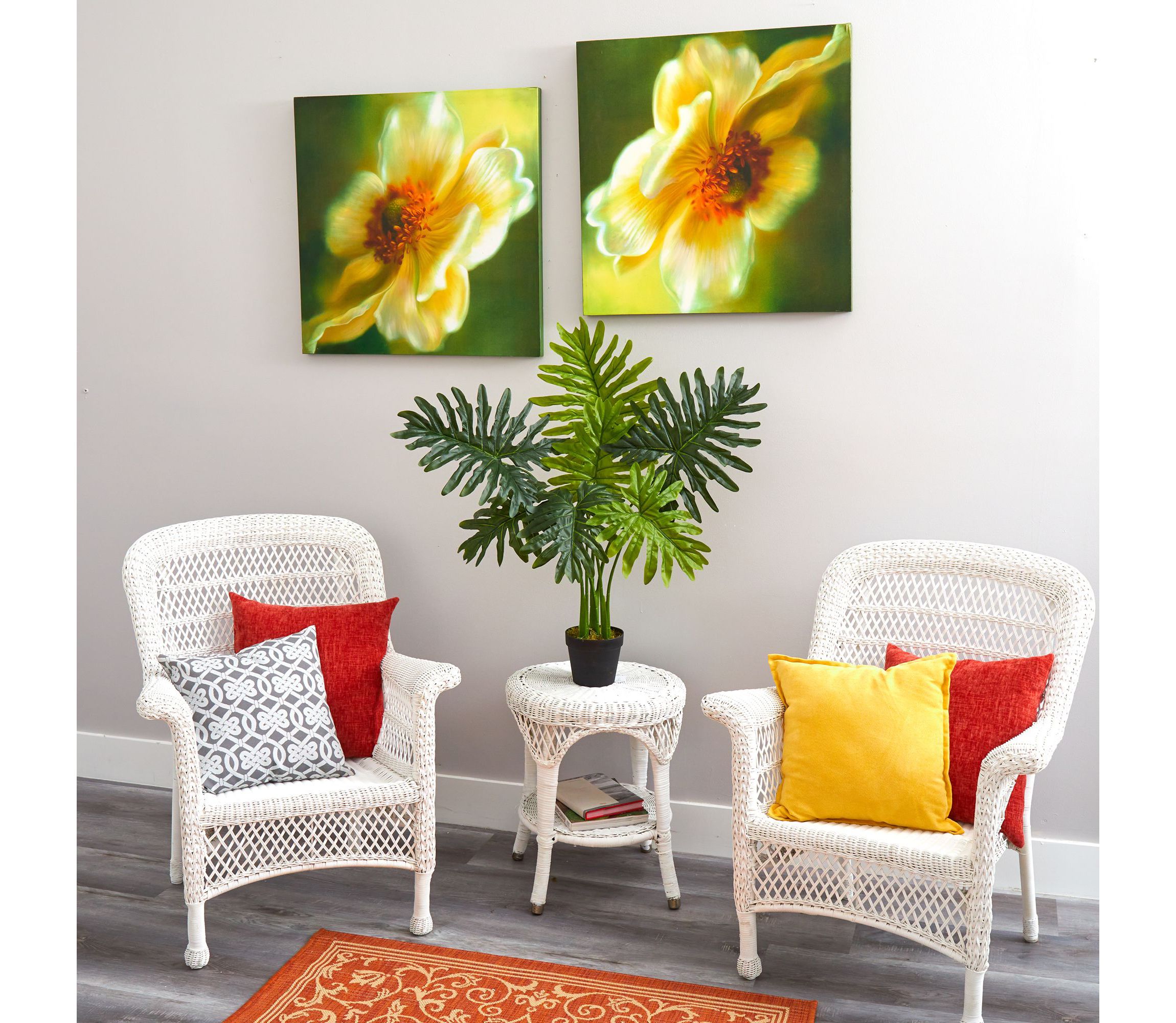 3-Foot Philodendron Artificial Plant (Real Touch)