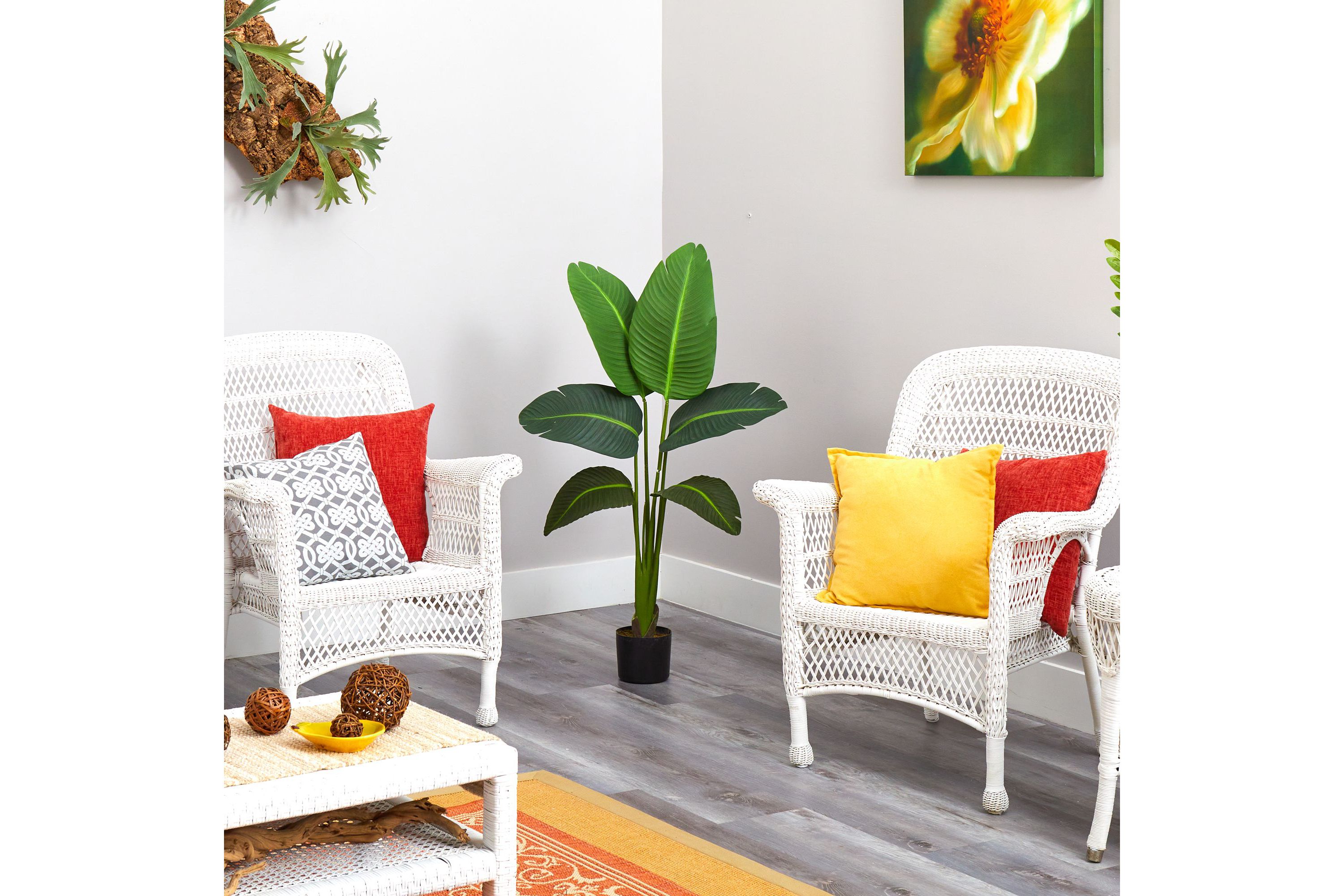 45-Inch Travelers Palm Artificial Plant (Real Touch)