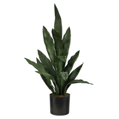 Nearly Natural 2-Foot Sansevieria Artificial Plant, Green