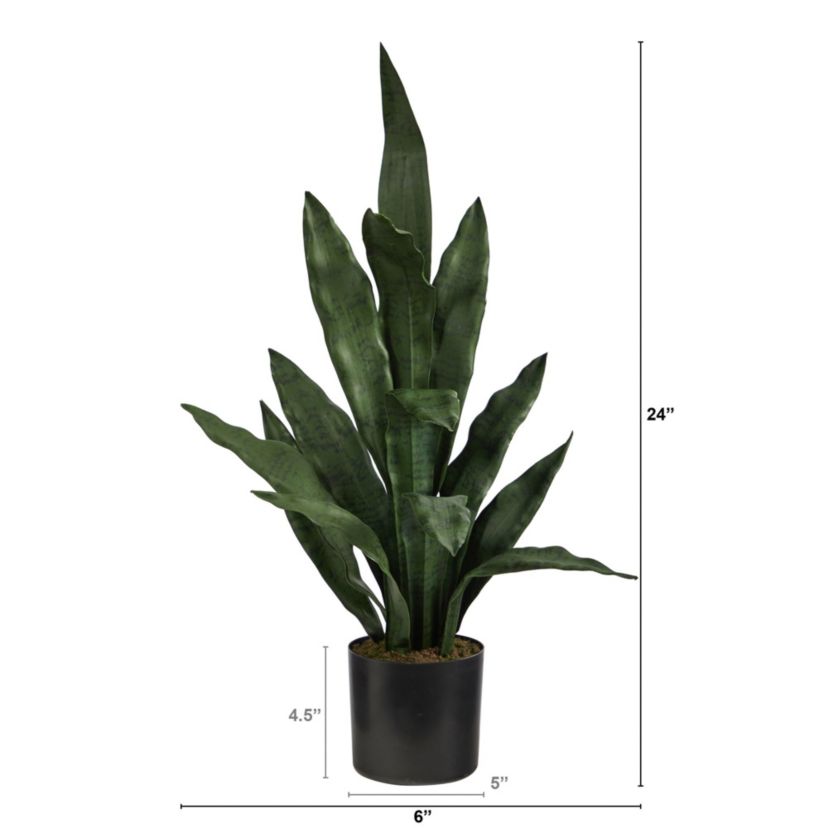 2-Foot Sansevieria Artificial Plant