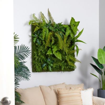 40-Inch x 40-Inch Forest Artificial Living Wall