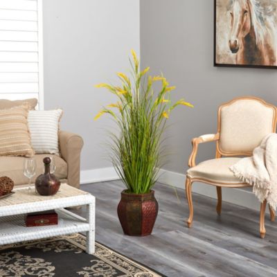 53-Inch Wheat Grain Artificial Plant in Decorative Planter