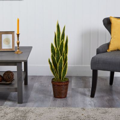 34-Inch Sansevieria Artificial Plant in Basket