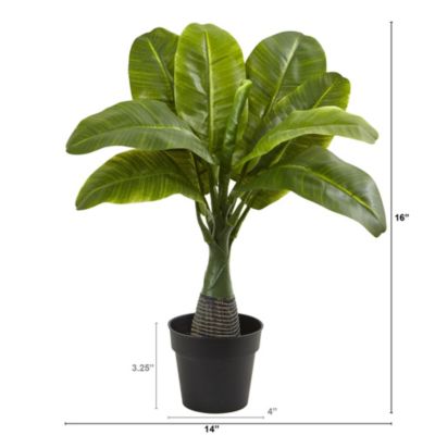 16-Inch Mini Banana Artificial Plant