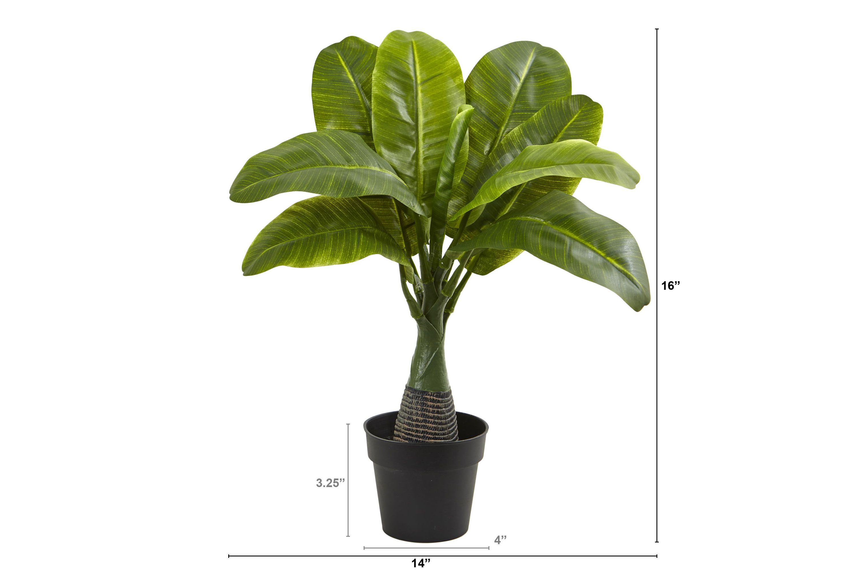 16-Inch Mini Banana Artificial Plant