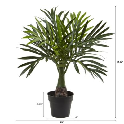 15.5-Inch Mini Areca Palm Artificial Plant