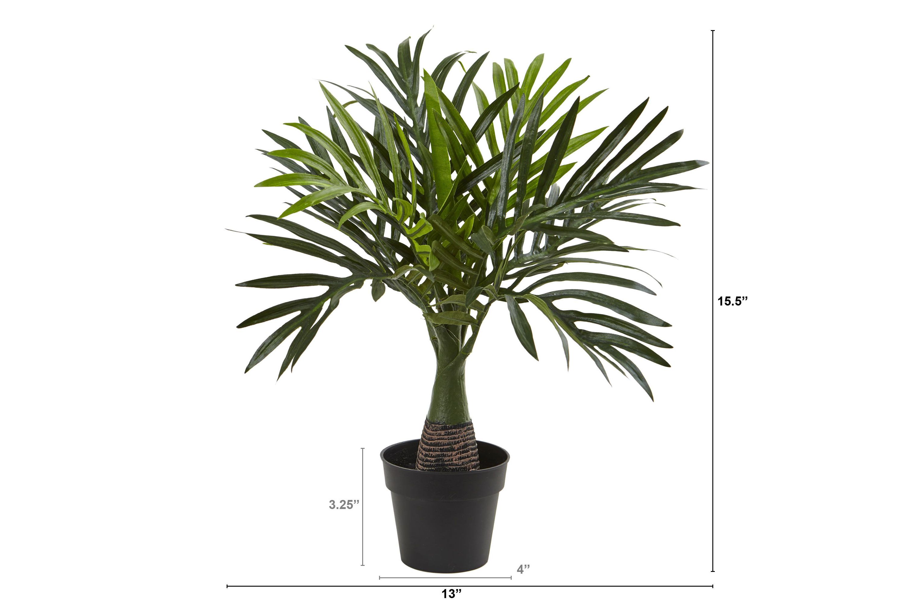 15.5-Inch Mini Areca Palm Artificial Plant