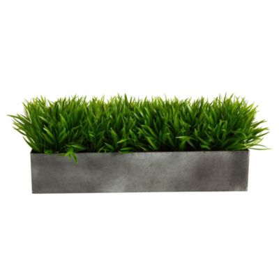 25-Inch Wild Grass Artificial Plant in Metal Planter