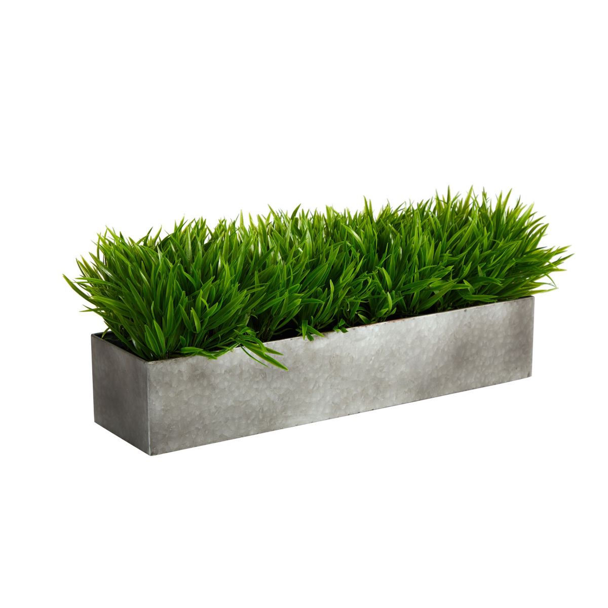 25-Inch Wild Grass Artificial Plant in Metal Planter