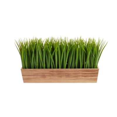 20-Inch Vanilla Grass Artificial Plant in Decorative Planter