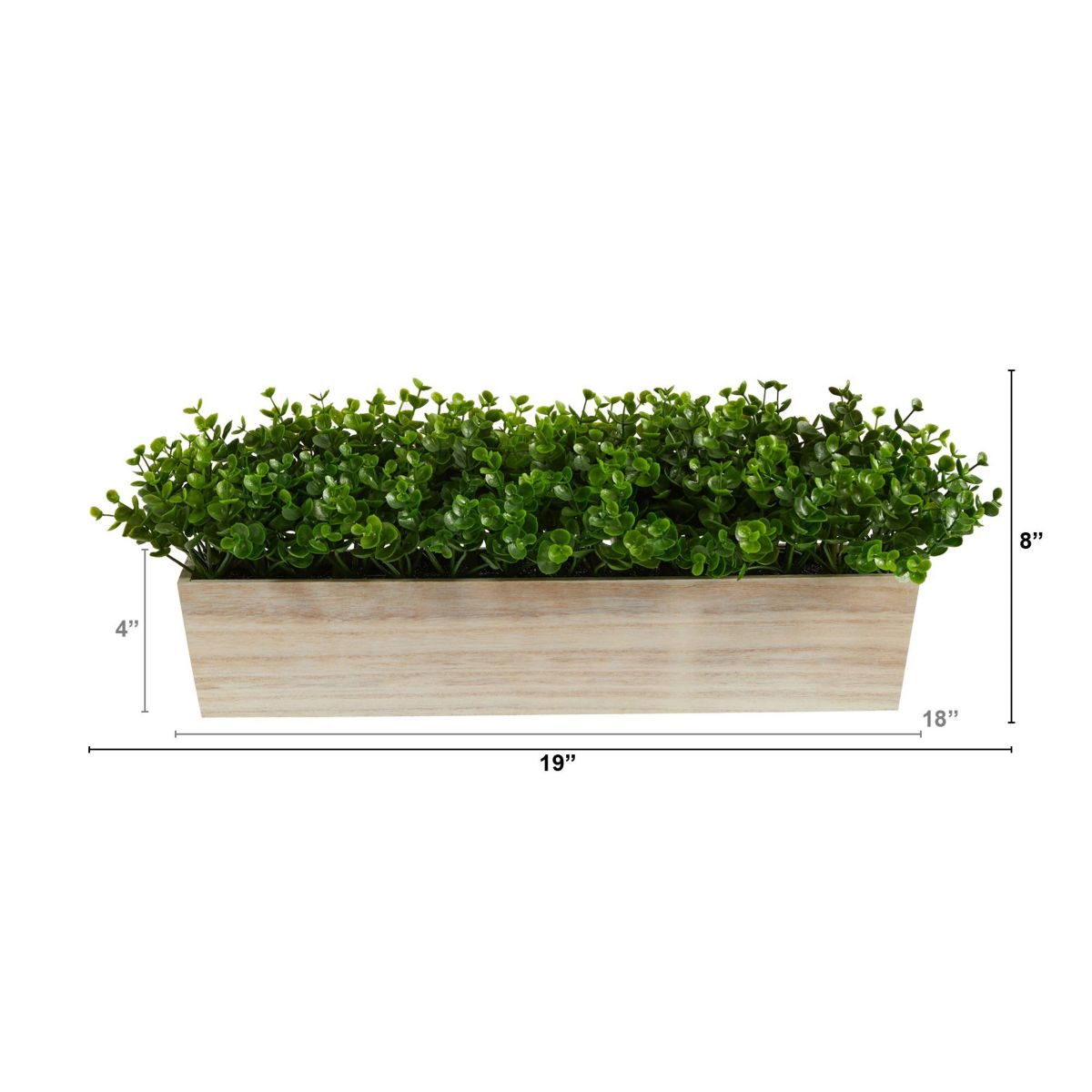 19-Inch Eucalyptus Artificial Plant in Decorative Planter