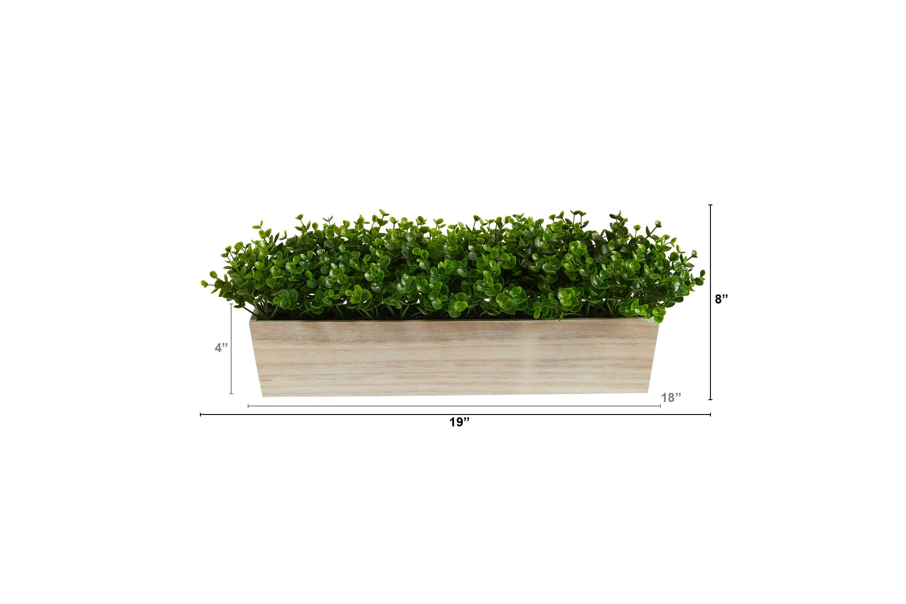 19-Inch Eucalyptus Artificial Plant in Decorative Planter