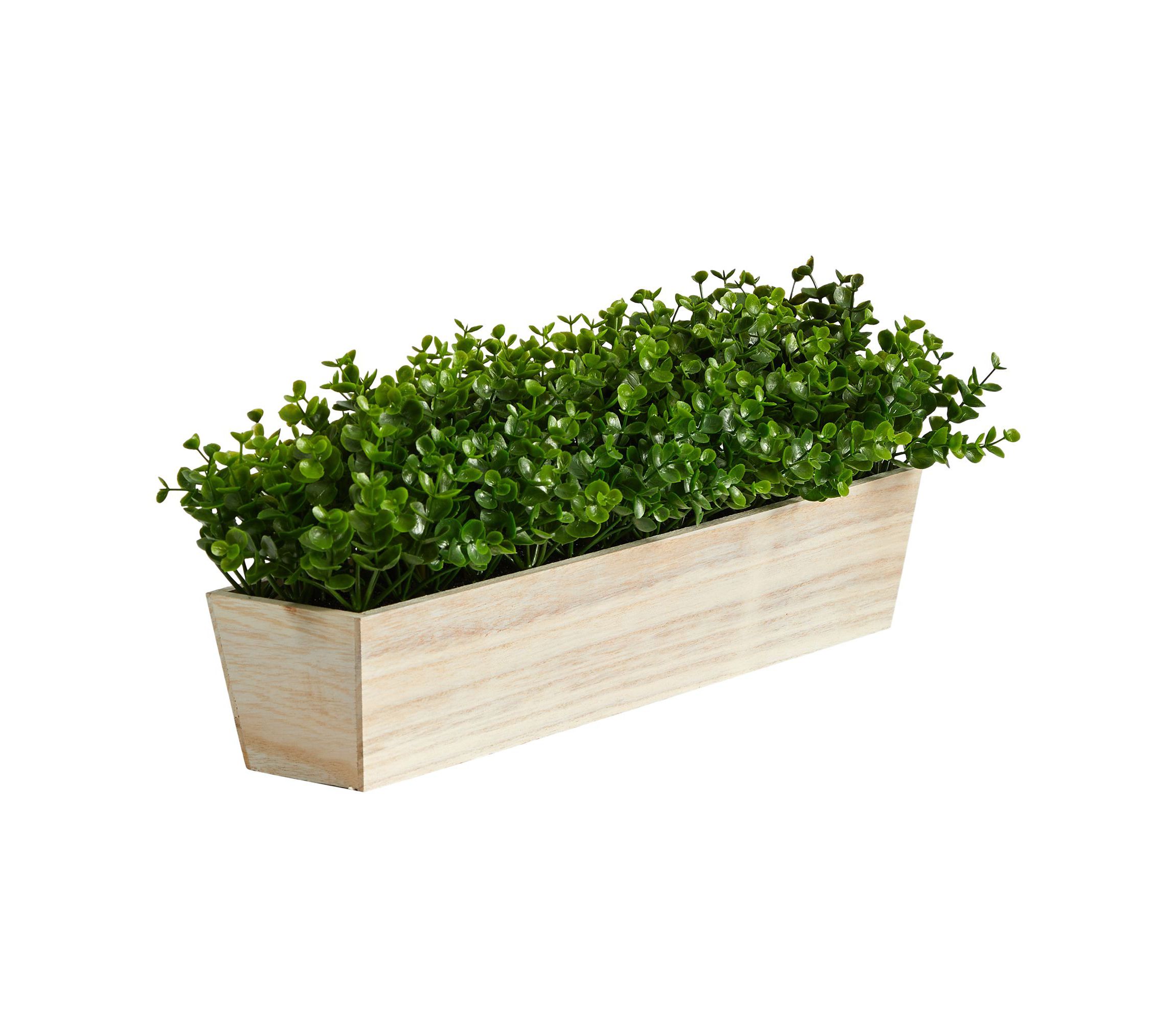 19-Inch Eucalyptus Artificial Plant in Decorative Planter