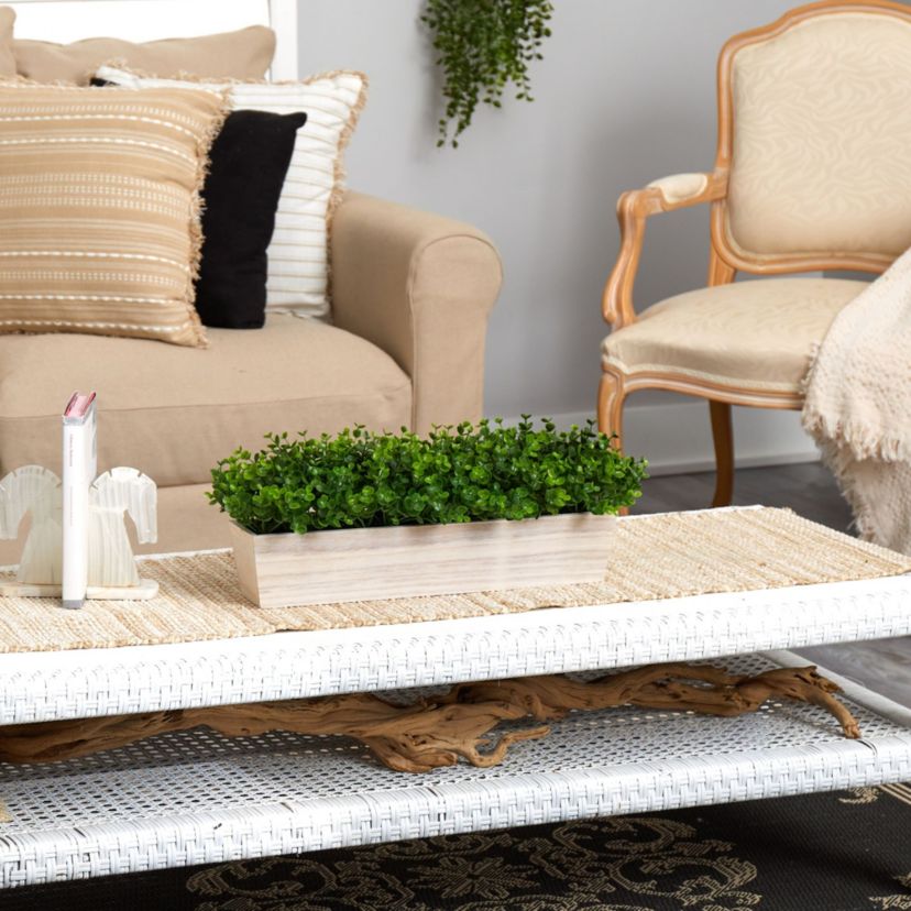 19-Inch Eucalyptus Artificial Plant in Decorative Planter