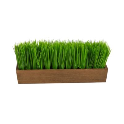 Nearly Natural 12-Inch Grass Artificial Plant in Decorative Planter, Green