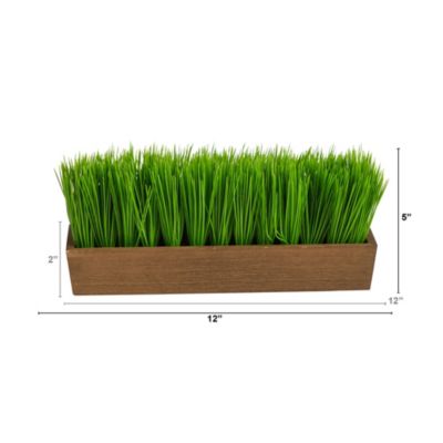 12-Inch Grass Artificial Plant in Decorative Planter