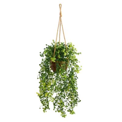 20-Inch Baby Tear Artificial Plant in Hanging Basket