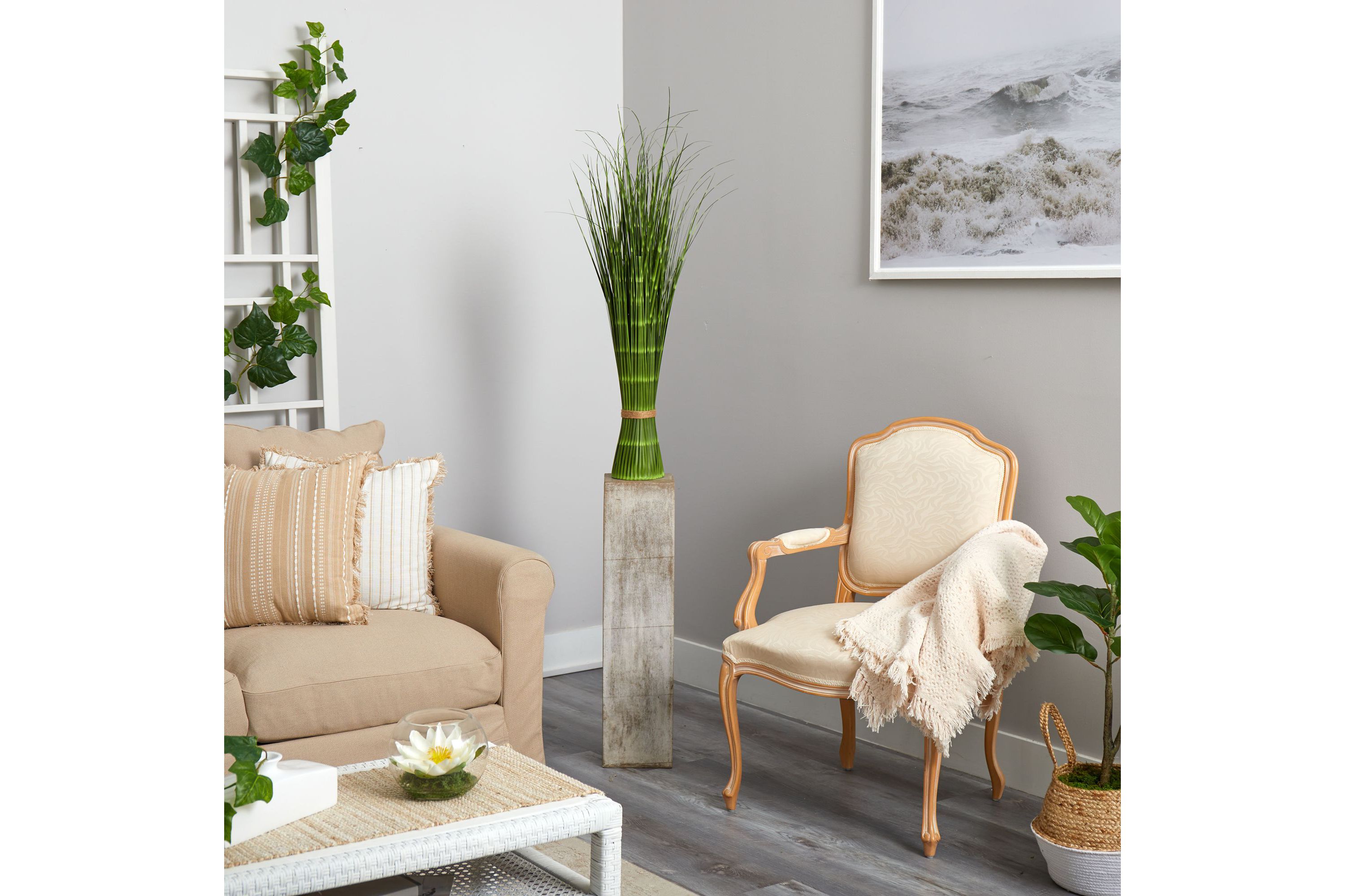 40-Inch Onion Grass Artificial Plant