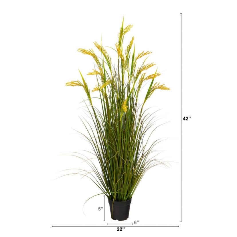3.5-Foot Wheat Grain Artificial Plant