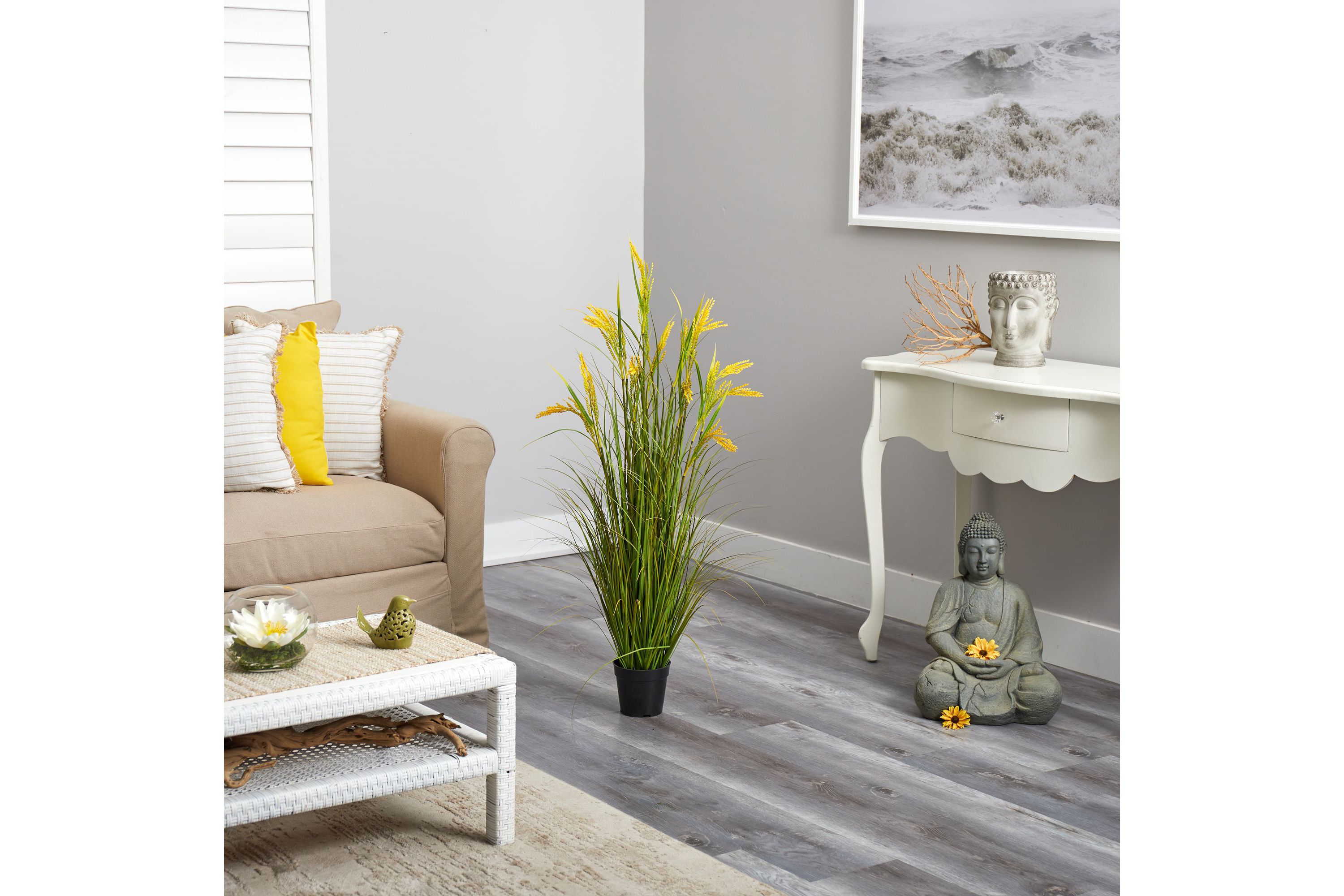 3.5-Foot Wheat Grain Artificial Plant