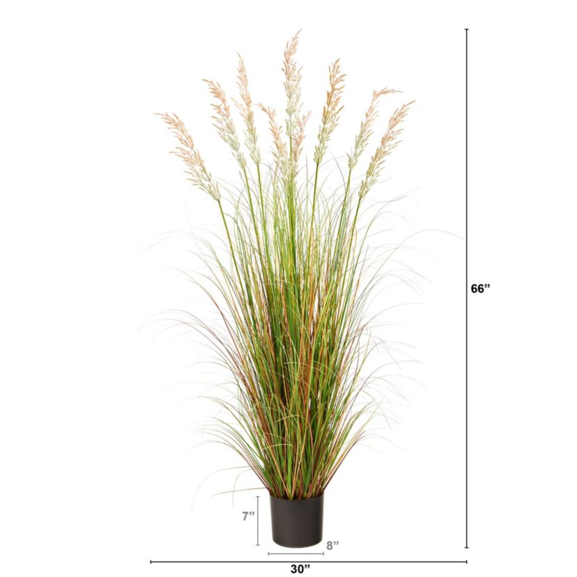 5.5-Foot Plume Grass Artificial Plant