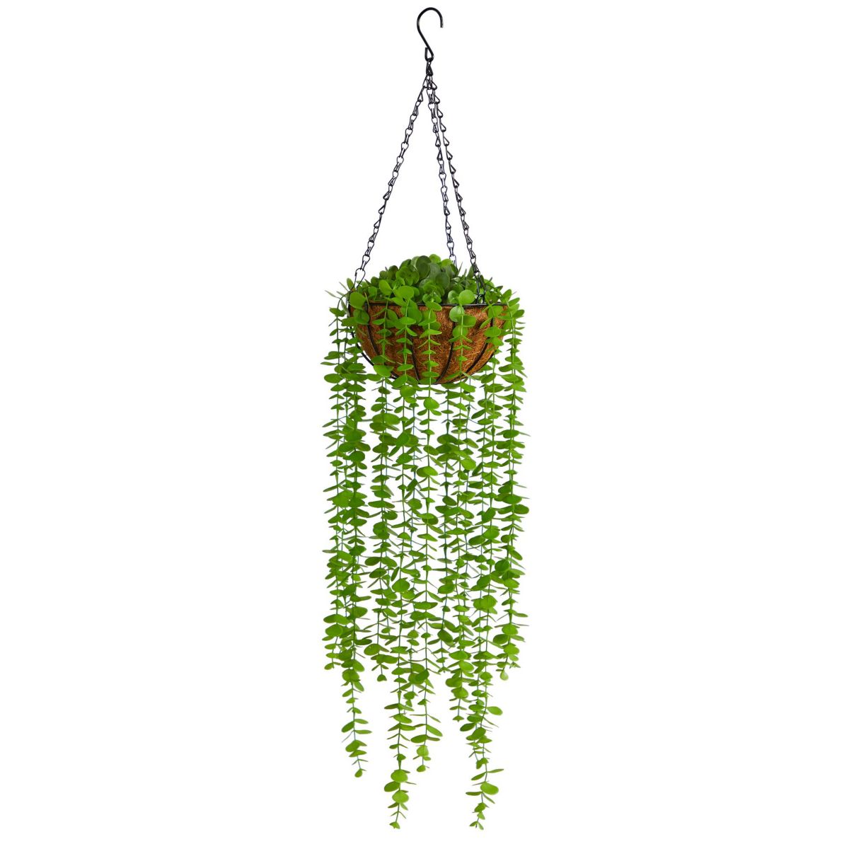 3-Foot Eucalyptus Artificial Plant in Hanging Basket