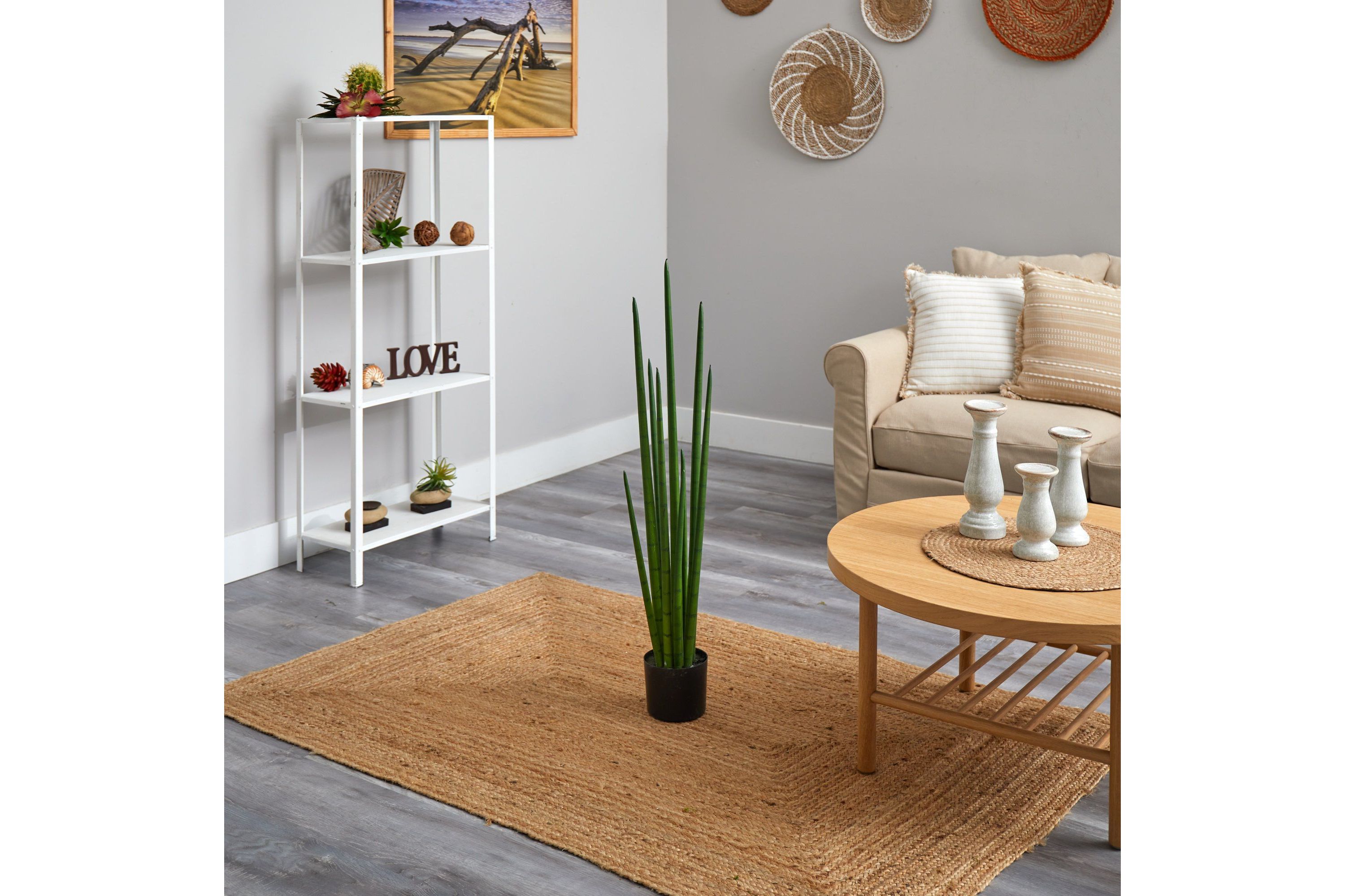 3.5-Foot Sansevieria Snake Artificial Plant