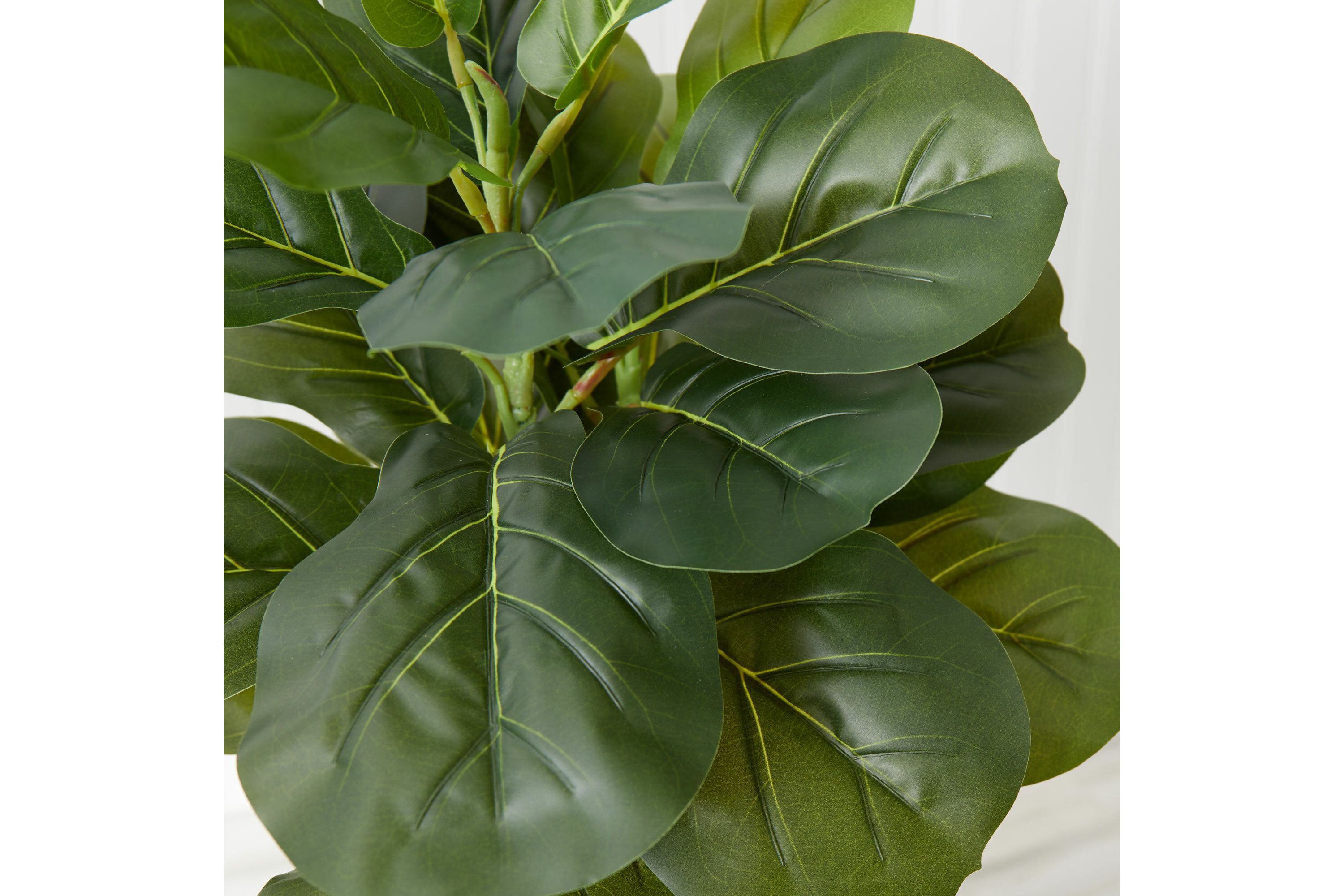 3-Foot Artificial Fiddle Leaf Fig Tree with Handmade Cotton and Jute Woven Basket DIY Kit