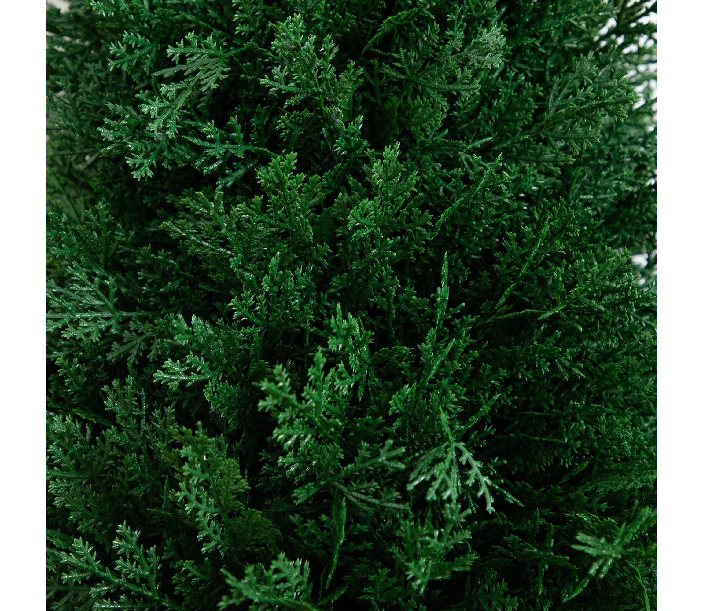 3ft. UV Resistant Artificial Cedar Plant with Integrated Ground Stake (Indoor/Outdoor) - Set of 2
