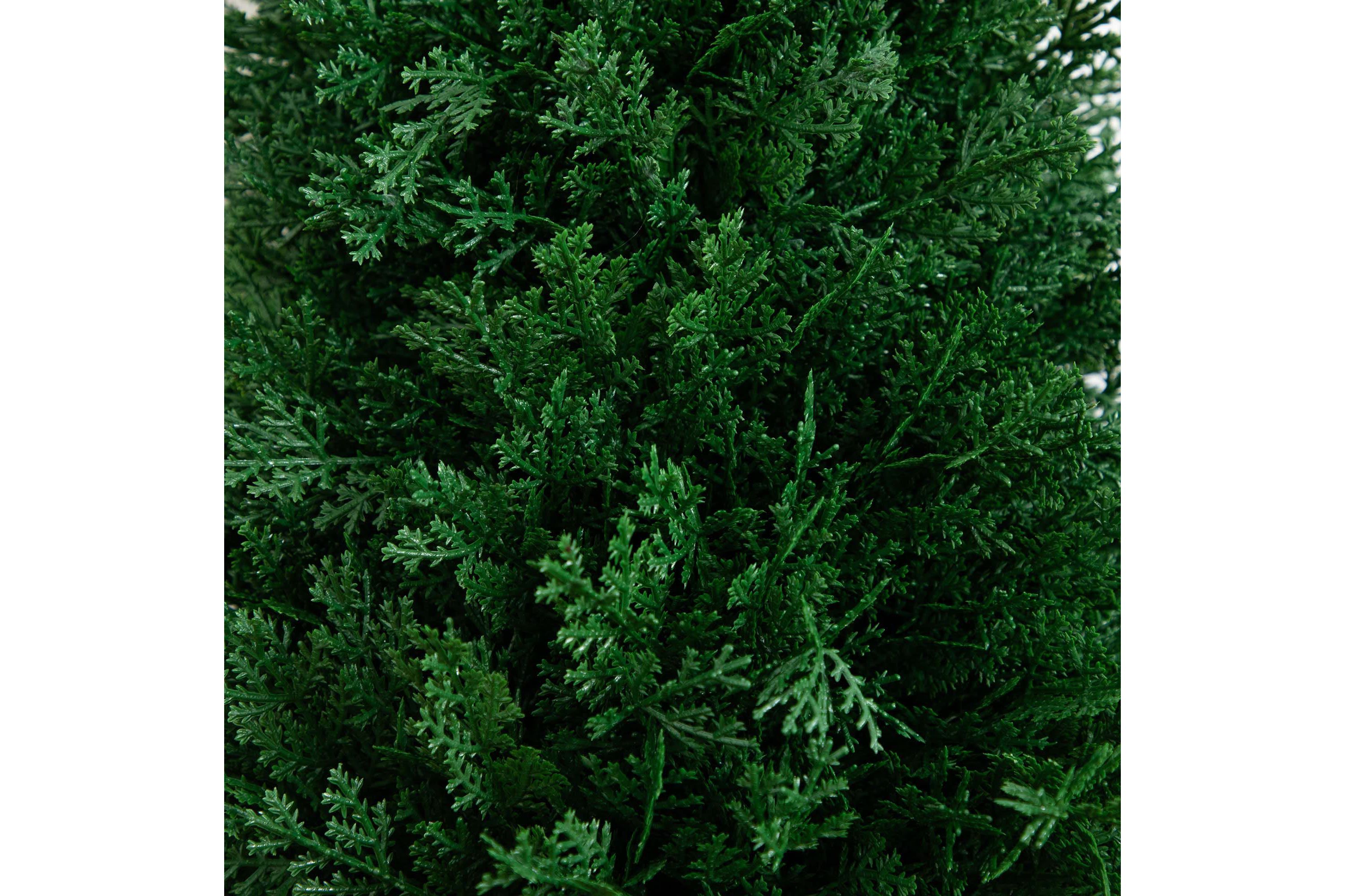 3ft. UV Resistant Artificial Cedar Plant with Integrated Ground Stake (Indoor/Outdoor) - Set of 2