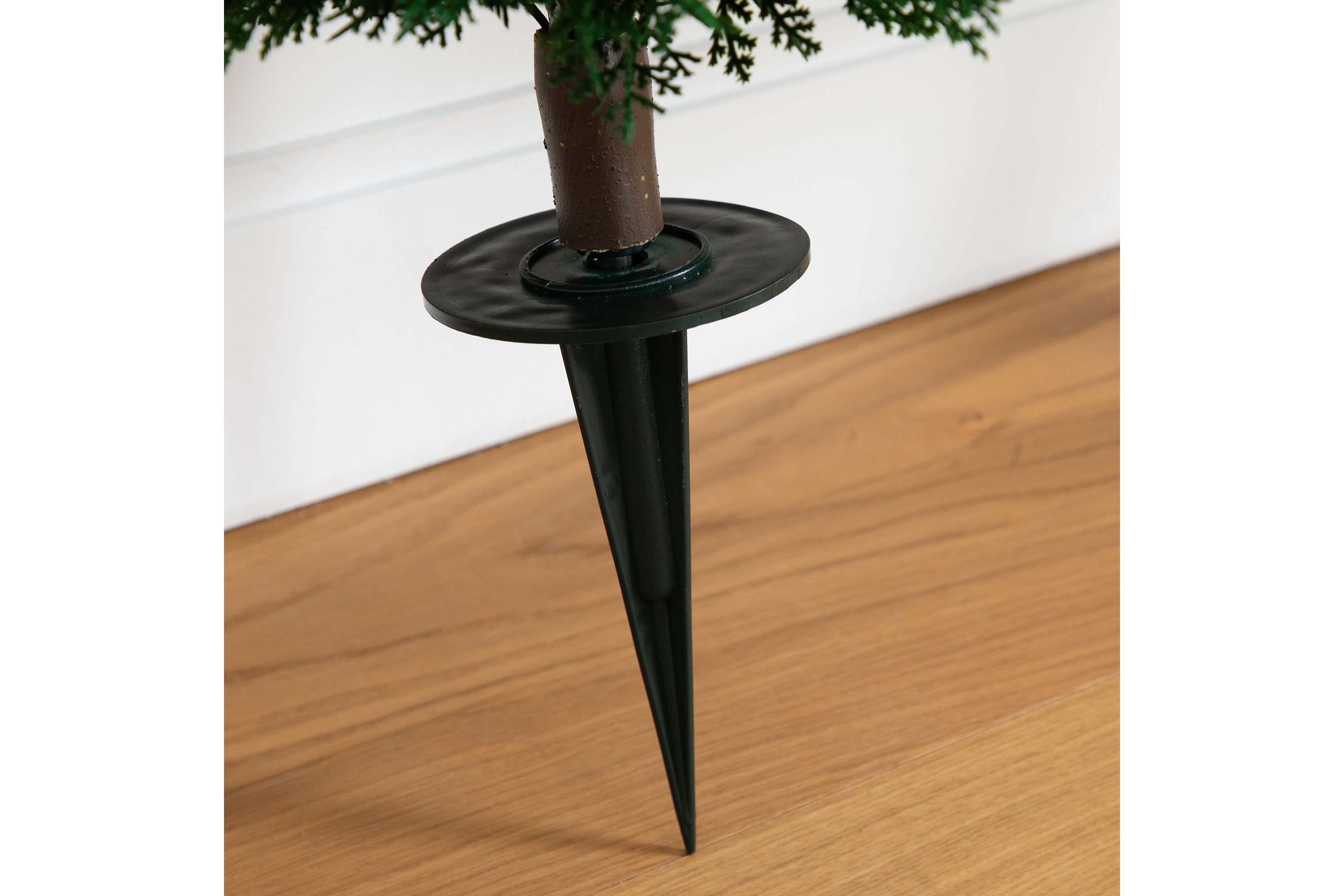 3ft. UV Resistant Artificial Cedar Plant with Integrated Ground Stake (Indoor/Outdoor) - Set of 2
