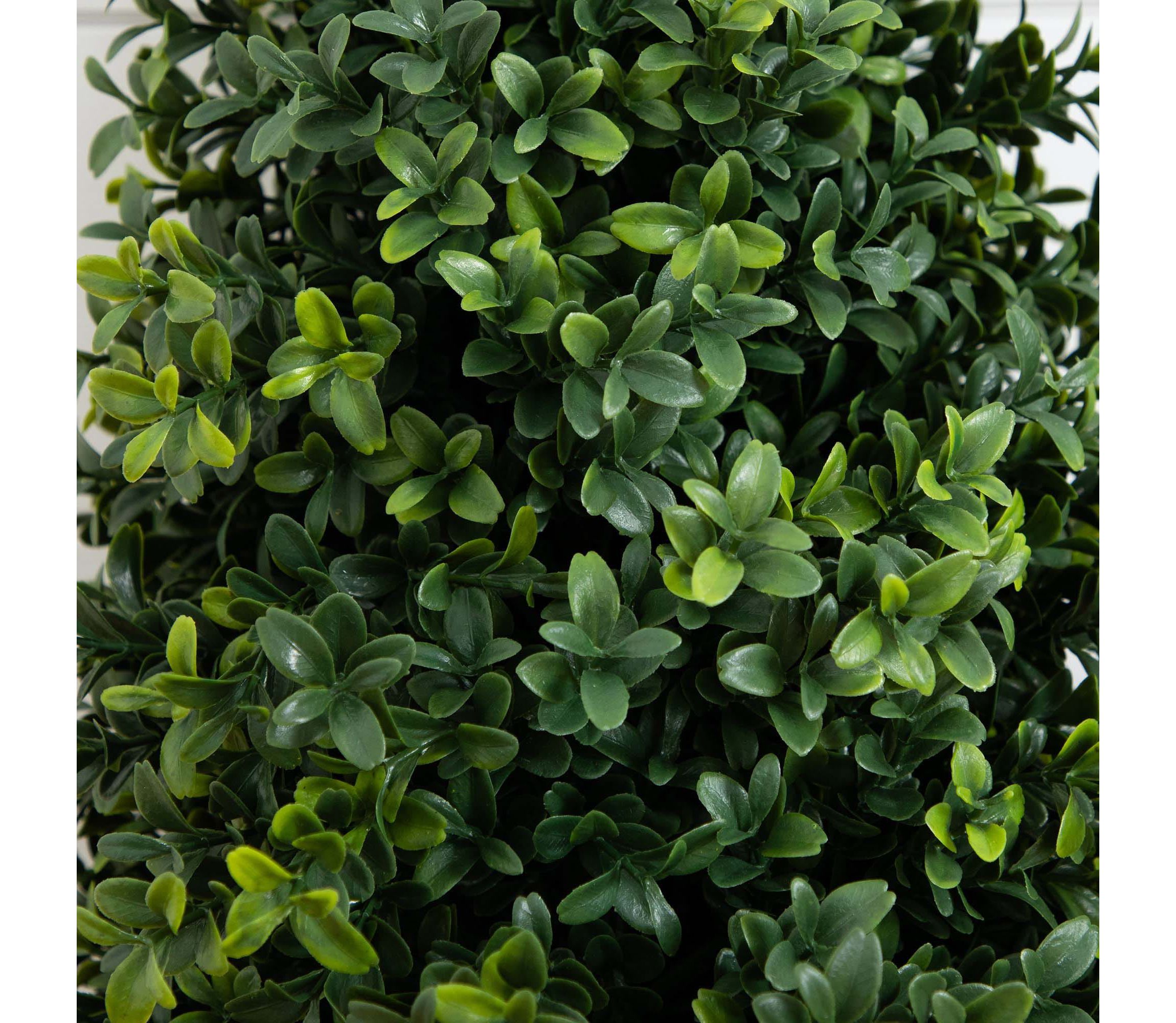 2.5ft. UV Resistant Artificial Boxwood Plant with Integrated Ground Stake (Indoor/Outdoor) - Set of 2