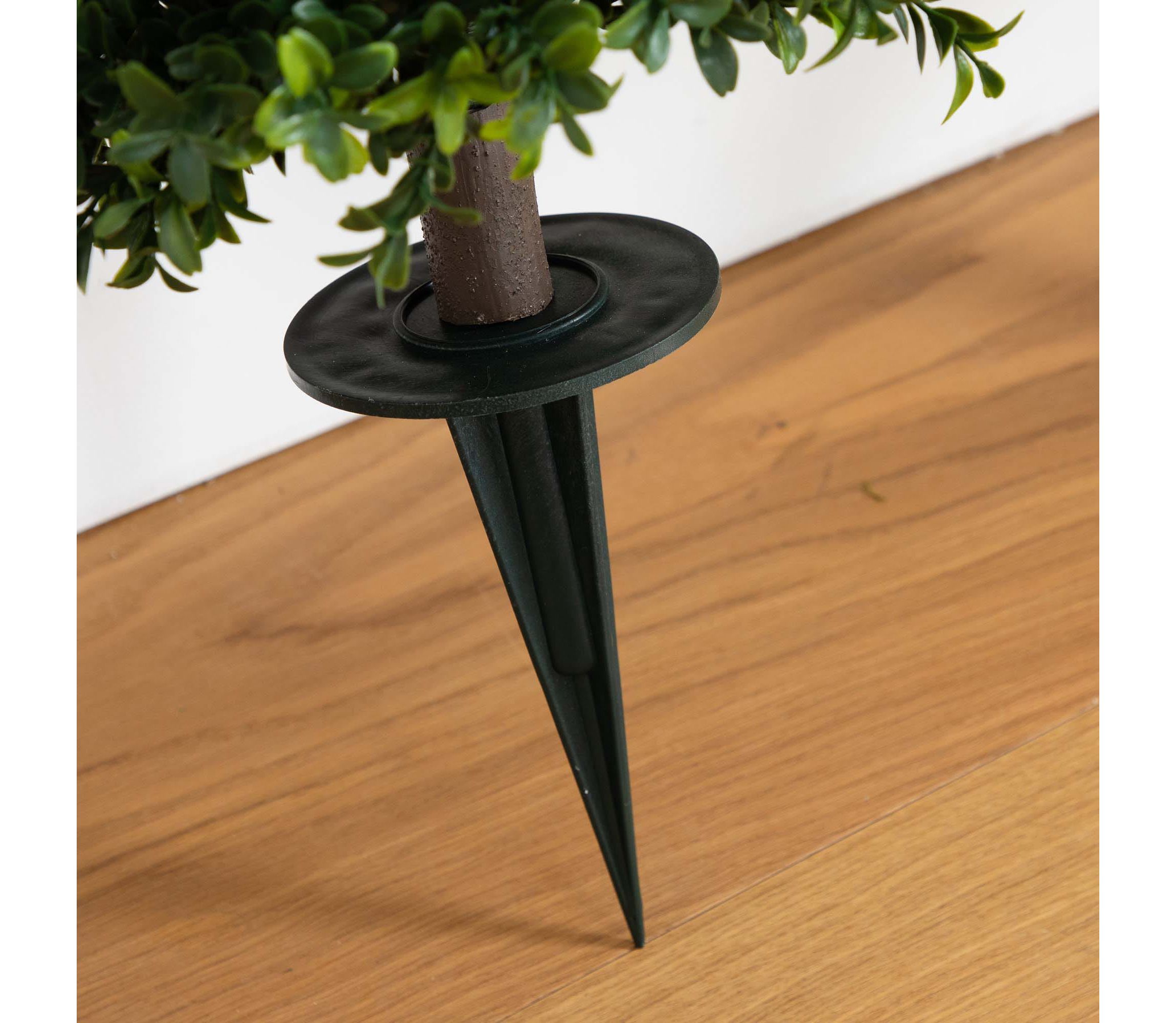 2.5ft. UV Resistant Artificial Boxwood Plant with Integrated Ground Stake (Indoor/Outdoor) - Set of 2