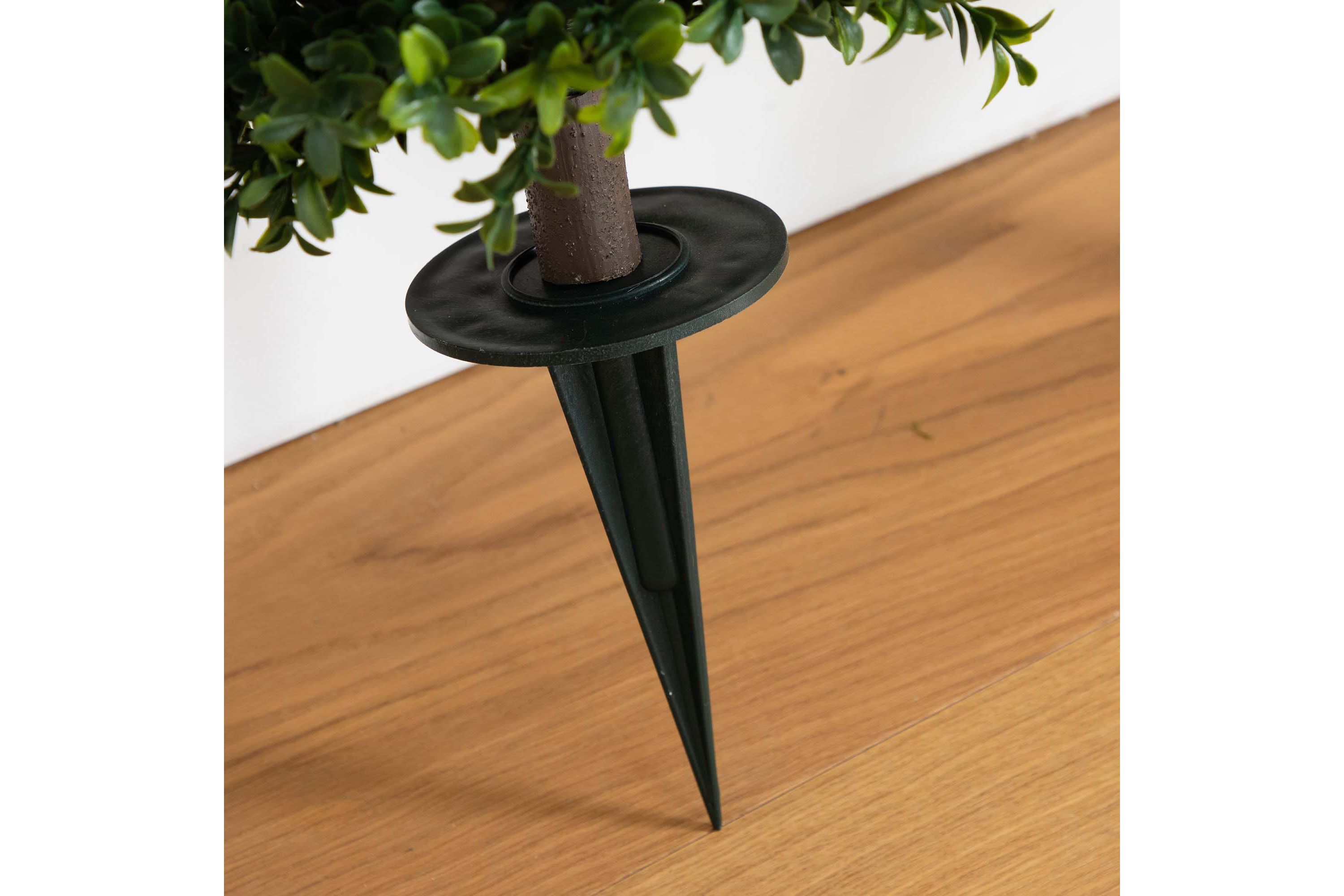 2.5ft. UV Resistant Artificial Boxwood Plant with Integrated Ground Stake (Indoor/Outdoor) - Set of 2