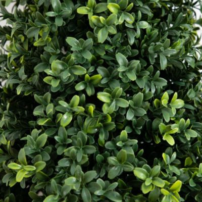 3ft. UV Resistant Artificial Boxwood Plant with Integrated Ground Stake (Indoor/Outdoor) - Set of 2