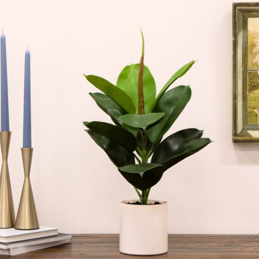 20-Inch Artificial Fiddle Leaf Fig Plant