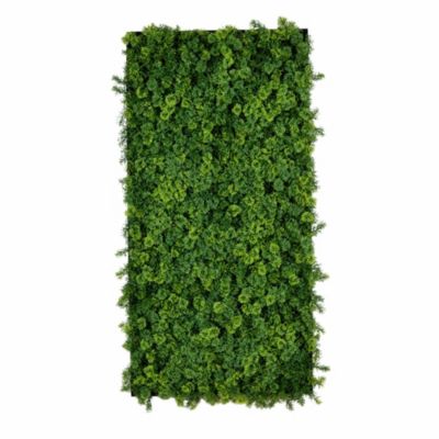 Nearly Natural 20-Inch x 40-Inch UV Resistant Irish Green Meadow Artificial Living Wall Art Panel in Black Aluminum Frame (Indoor/Outdoor)